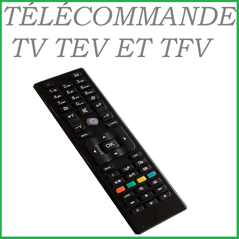 Télécommande pour Téléviseur TFV20 ET TEV20