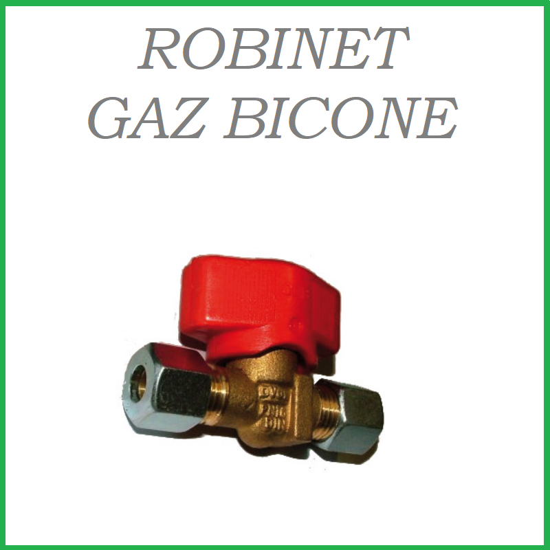ROBINET GAZ BICONE